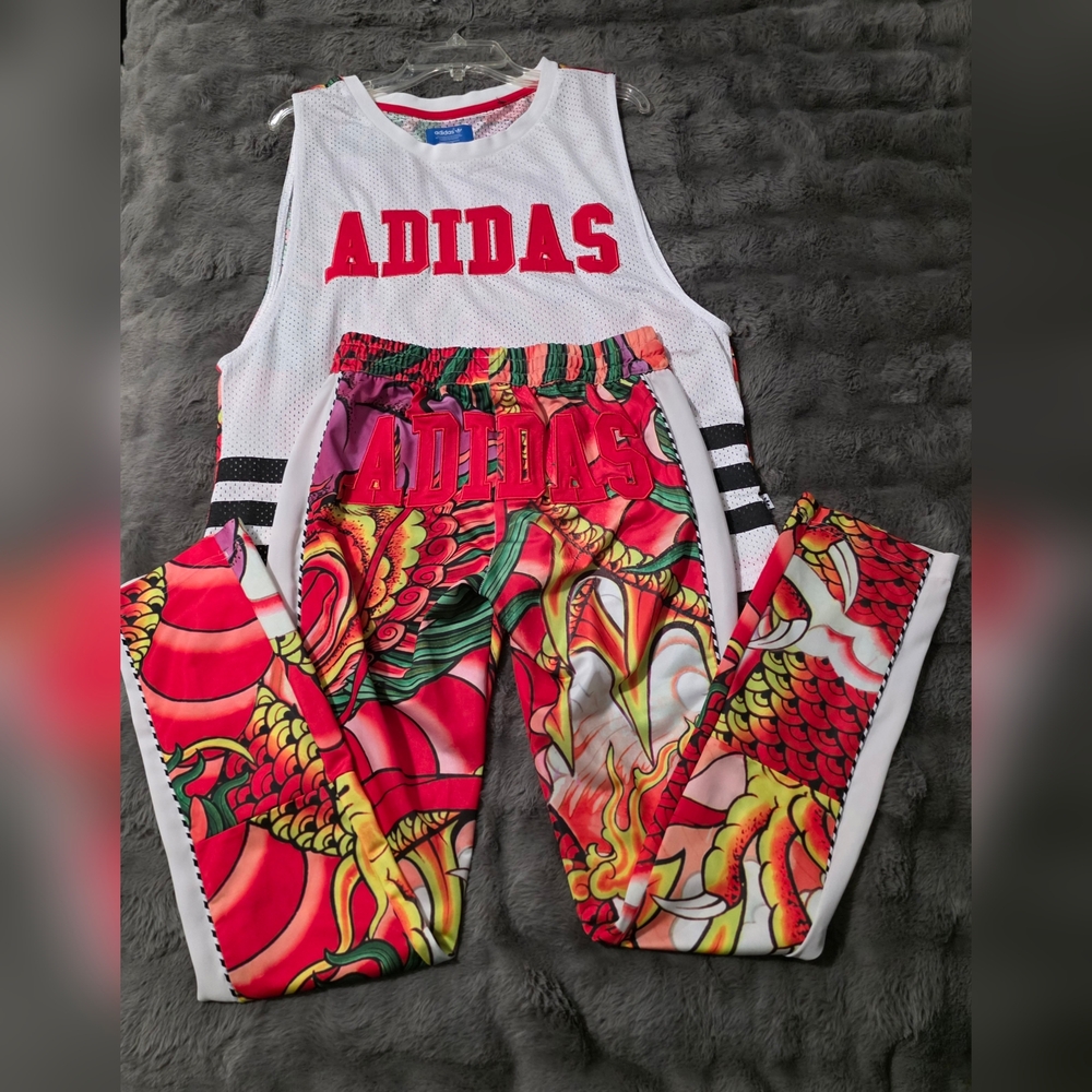 Adidas Originals Rita Ora Dragon Print 3 Piece Set Size Small - Picture 13 of 16